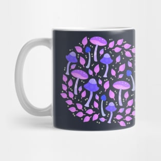 Violet purple mushrooms Mug